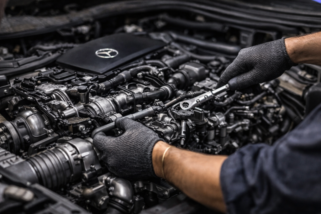 Servicii motor Mercedes – București & Ilfov